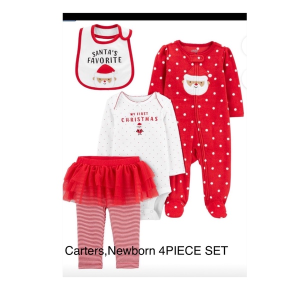 Carters Newborn Girls First Christmas Set - Picture 1 of 1
